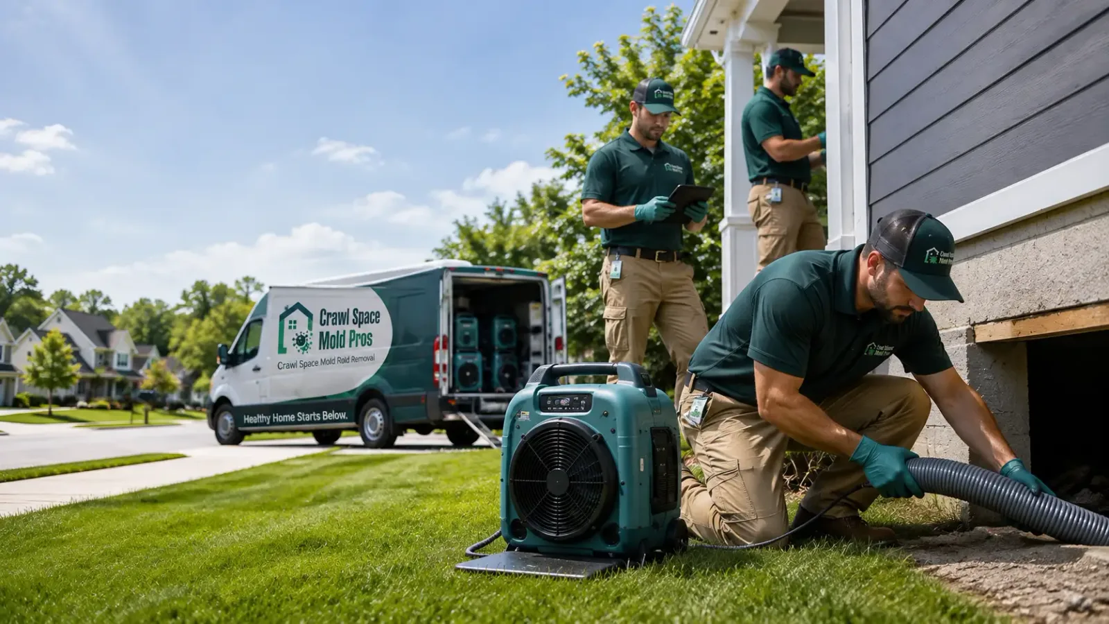 Crawl Space Mold Removal in Selden, NY